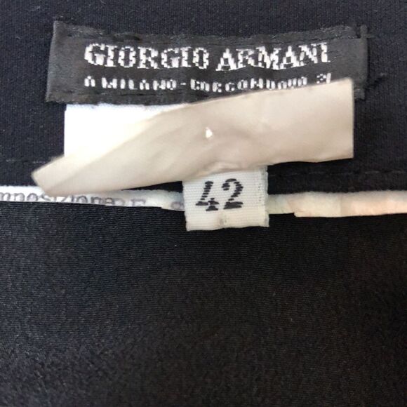Giorgio Armani vintage silk skirt with piping size 6 - Picture 7 of 10